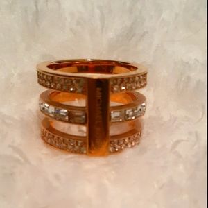 Rose gold Michael kors ring